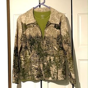 Christopher & Banks zip jacket and tank top coordinated bundle